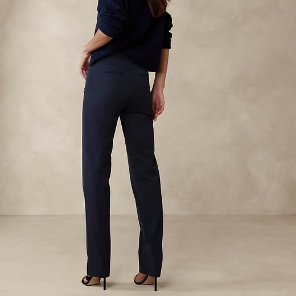 NWT Banana Republic flattering office pants SLOAN in Blue 10P